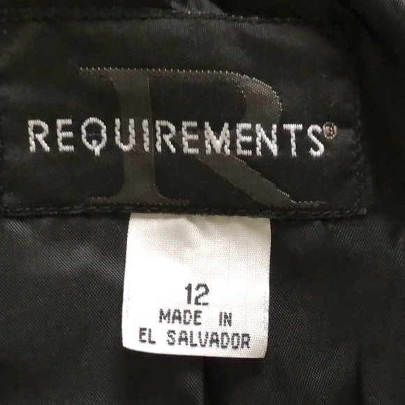 Requirements tweed Houndstooth blazer size 12 polyester wool blend workwear - Picture 9 of 11